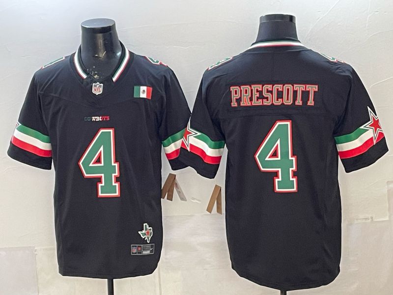 Men Dallas Cowboys #4 Prescott Black 3th generations 2026 Nike Limited NFL Jersey style 111